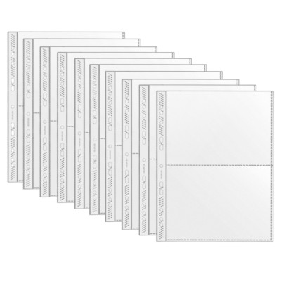10x Veloflex Sammelhülle Prospekthülle A4 mit 2x A5 Taschen je Hülle 5335000
