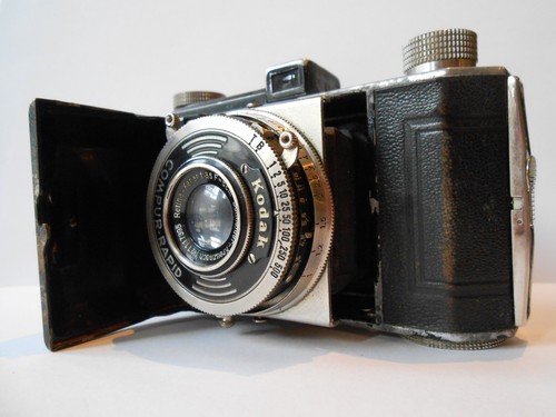 Rare ancien appareil photo Kodak Régent à soufflet
