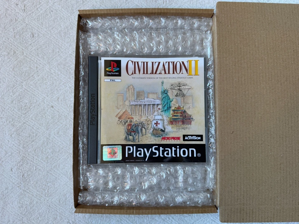 Civilization II PS1 - UK PAL VGC CIB with Reg & Technology Tree - Tracked - Image 2 of 4