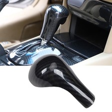 Carbon Fiber Style Gear Shift Knob Cover Grip Trim For Honda Accord 2008-2013 At