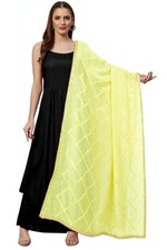 Womens Cotton Blend Dupatta Shawl Scarf Wrap Chunni Lightweight Fashion