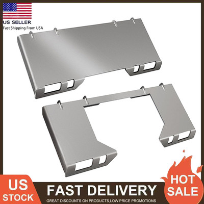 1/4'' 1/2'' 3/8'' Thick Skid Steer Mount Plate Adapter Loader Quick Tach Attachment