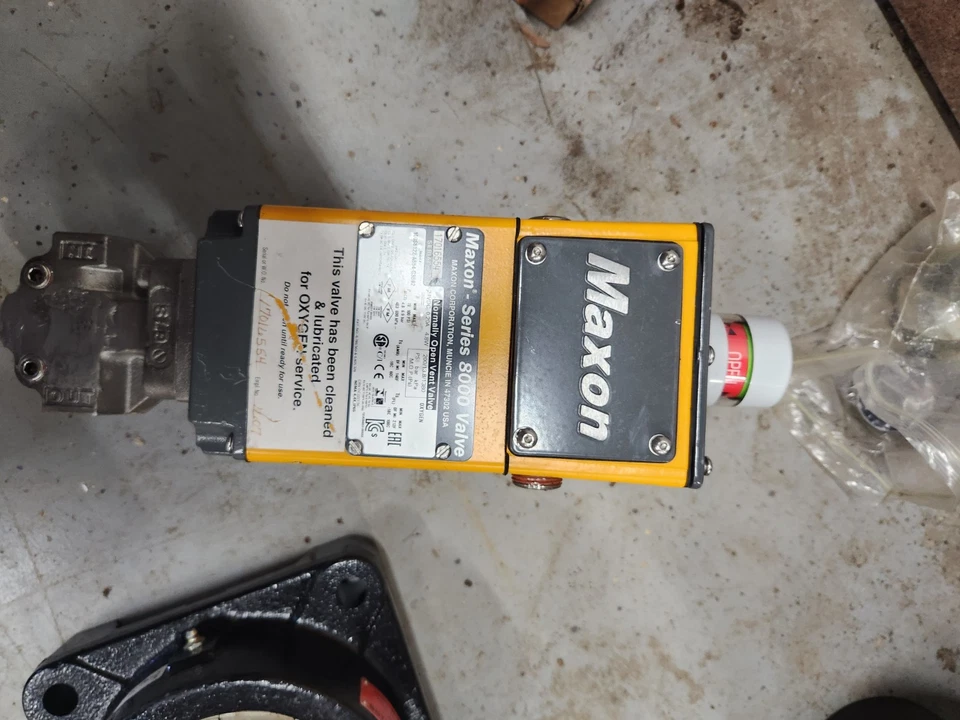  Válvula de cierre Maxon Series 8000 075S8111-AB11-B2A01.   Usado!!!!!! Foto 4 de 4