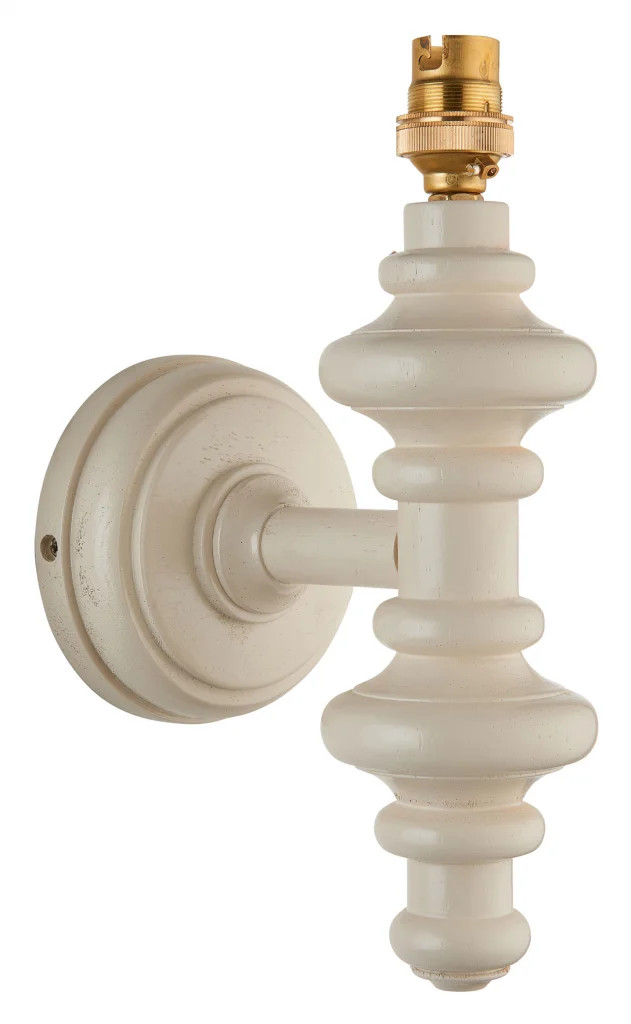 Wall Light White Carnaby Almond Base Only Endon 111633