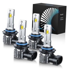 LED Bulbs Combo Fog Lights Bulb, 1:1 Mini Size Fanless, 9005 9006 Cool White