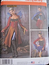 Simplicity #1138 MISSES COSPLAY FAIRY, QUEEN, ELF COSTUME  Uncut Pattern 14-22