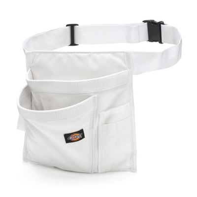 #ad Apron Painter Work Belt 5 Pocket Tool Brush Pouch White Dickies 57049 $19.99