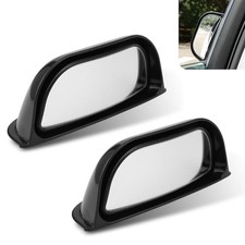 Back Passenger Blind Spot Mirrors, 1.8" x 5" Adjustable Wide Angle 2 PCS Black