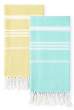 2 Packs Cotton Turkish Beach Towels Quick Dry Sand Oversized Bath Swim Pool T...