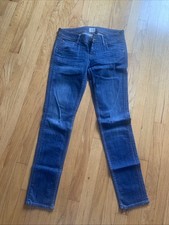 Hudson COLLIN Skinny 12" Leg Opening - Dark Blue Jeans - Size 27 - Made In USA