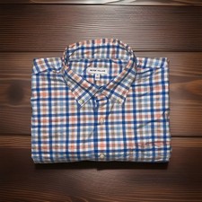 Peter Millar Comfort Mens XL Multicolor Plaid Performance Button Down Shirt