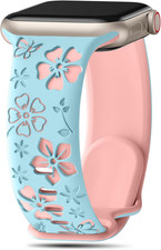 Floral Engraved Band Compatible with Watch Band Women 40Mm 38Mm 41Mm 42Mm 44Mm