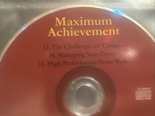 Maximum achievement 8 cds Brian Tracy 24 Steps/Chapters Rare VHTF AS IS - Foto 6 di 10