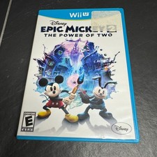 Disney Epic Mickey 2 The Power of Two Nintendo Wii U Video Game with Manual