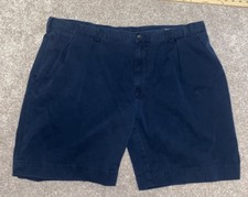 Polo Ralph Lauren Shorts Men 42 Flat Front Chino Khaki Cotton Preppy School Dad