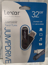 Lexar 32 GB JumpDrive TwistTurn Hi-Speed USB, Portable Storage, New in Package