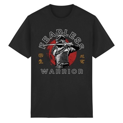 T-Shirt Samurai Warrior mit Katana, Japan Krieger mit  japanische Langschwert