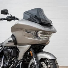 Klock Werks 12" Pro Touring Dark Smoke Windshield 23.5-25 Harley Road Glide FLTR