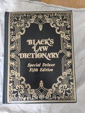 Blacks Law dictionary 5th Edition Deluxe Mint Condition