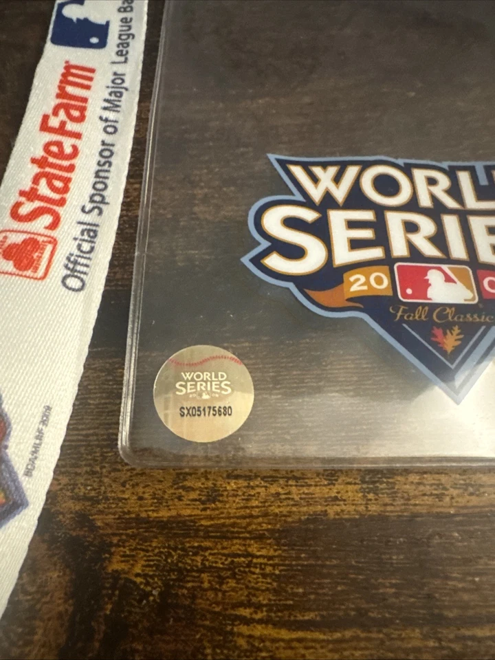 2009 WORLD SERIES Ticket Holder & Lanyard Yankees Phillies State Farm - Image 3 of 4