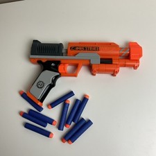 Nerf Zombie Strike Clear Shot Orange Blaster Foam Dart Gun Tested And Working