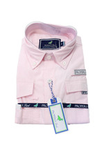 Properly Tied Boys Collar Long Sleeve Button Down Fishing Shirt Pink Size 5Y