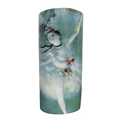 Ballerina Dancer on Stage The Star Ceramic Vase by Degas 9H Ballet Gifts Award