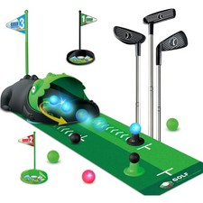 Minigolf Set Spielzeug Kinder 14 Teile Indoor Outdoor Golfkoffer bunt