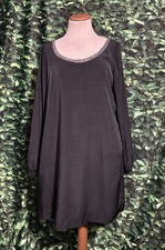 Honey Punch Sheath Little Black Dress Beaded Neckline Lined Womens Large 