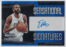 2024-25 Panini Prizm Black Evan Mobley #SS-EVN Sensational Signatures /49 Cavs
