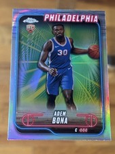 Adem Bona 2024-25 Topps Chrome #183 Refractor Philadelphia 76ers