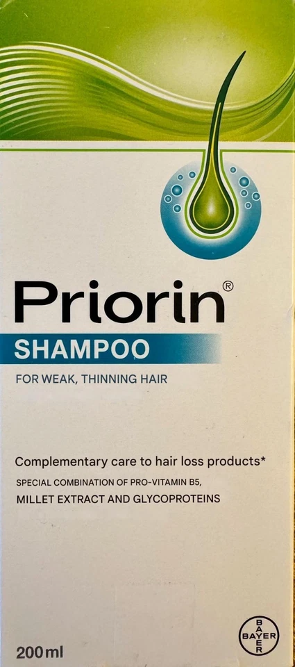 Champú antipérdida de cabello PRIORIN para cabello débil y adelgazado 200 ml ENVÍO RÁPIDO EE. UU. Foto 3 de 4