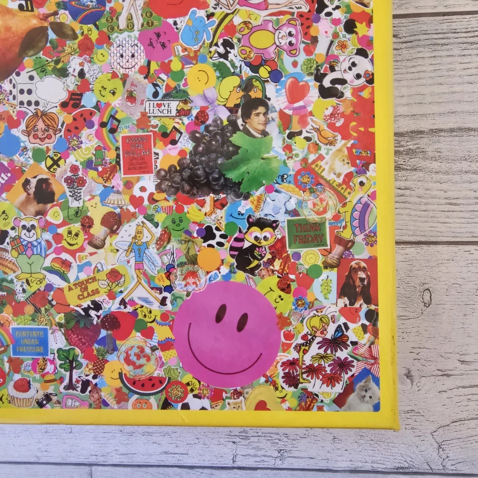 Le Puzz "I Love Stickers" 1000 Piece Puzzle Poster Included Jumbo 24x30 Untested - Image 4 of 4