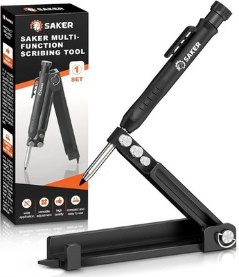 Saker Multi-function Scribing Tool Construction Pencil Black