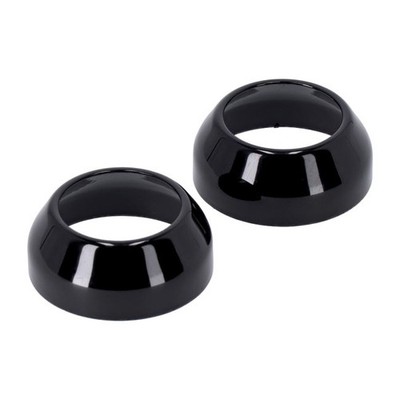 Gabel Staubkappen Abdeckung Cover schwarz für Harley Dyna Sportster FXR 39mm