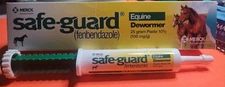 Safe-Guard Equine Dewormer Paste 25g - 10% Fenbendazole Horse Wormer Merck 9/25