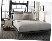 - Quilt Set, Reversible Cotton Bedding with Matching Shams, King Mink Brown