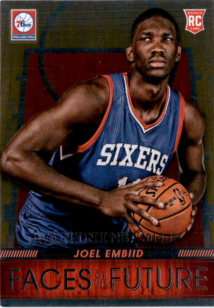 2014-15 Hoops #13 Joel Embiid Faces of the Future Philadelphia 76ers