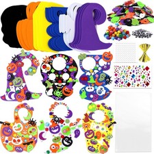 24 Halloween Craft Kits with Foam Stickers for Classroom  Party Favors