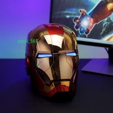 Iron Man 1:1 MK5 Jarvis Deformable Voice Control Wearable Helmet Christmas Mask-