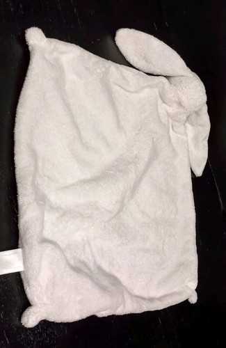 Angel Dear Baby Bunny Rabbit Security Blanket Lovey Plush White Gathered Corners - Picture 7 of 9