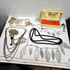 Vtg Jewelry Estate Lot 10k RGP Gruen Watch Sterling Silver items Ring pendants