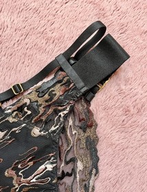 Bordelle Onda Brief Black Bronze size XS NWT