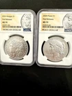2024 Morgan & Peace Silver Dollar 2pc Coin Set NGC MS70 First Release US $1 Mint
