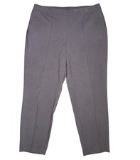 Nine West Women’s XL Gray Relaxed Pull-On Dress Pants Stretch Straight Leg