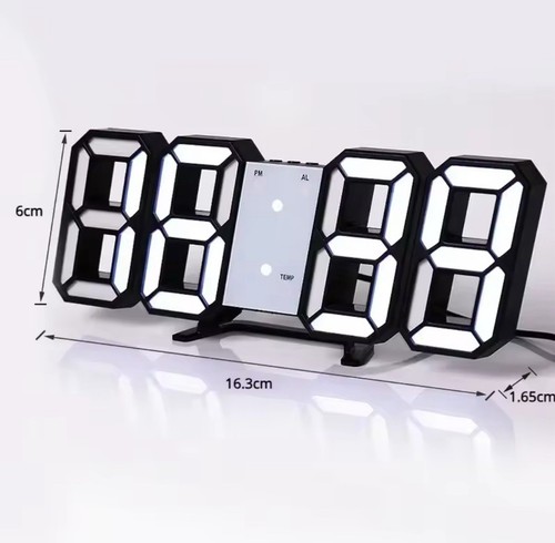 Orologio Digitale da Parete - Bianco - Foto 3 di 3