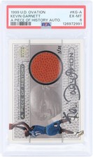 Kevin Garnett Timberwolves Signed 1999 Upper Deck Ovation #KG-A #3/21 PSA 6 Card