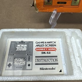 Nintendo Game & Watch Donkey Kong DK-52 CIB Box Manual Tested Working 1982