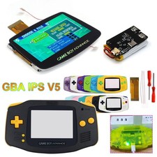 HISPEEDIDO Rechargeable GameBoy Advance IPS V5 Backlight Kit NO SOLDER Shell