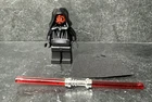 LEGO Star Wars Darth Maul Hood Chrome Lightsaber Vintage Sw002 Minifigure Nice